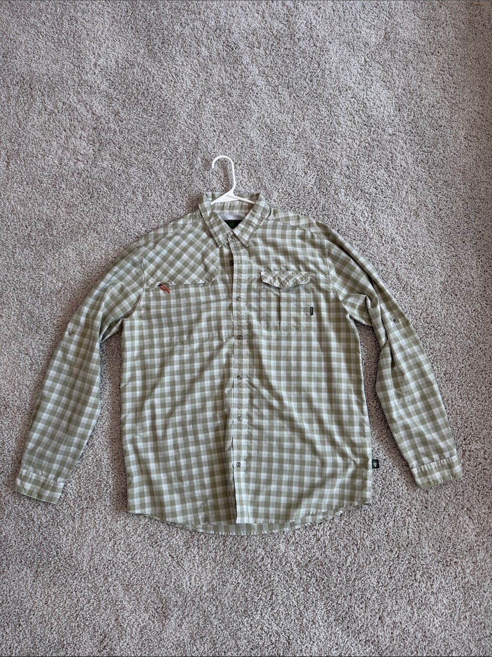 Howler Brothers Olive and Beige Plaid Button-Down Shirt